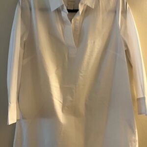Chico’s Classic White Structured Blouse